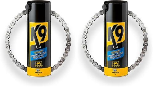 Bardahl K9 Lubrificante Spray per Catena Moto e Catena Bici, Lubrifica e Protegge, Anti Ruggine e Corrosione, 400 ml