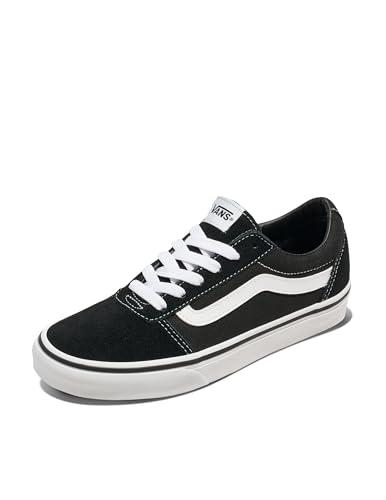 Vans Ward Suede/canvas - Scarpe da Ginnastica Basse Donna, Nero ((Suede/Canvas) Black/White Iju)