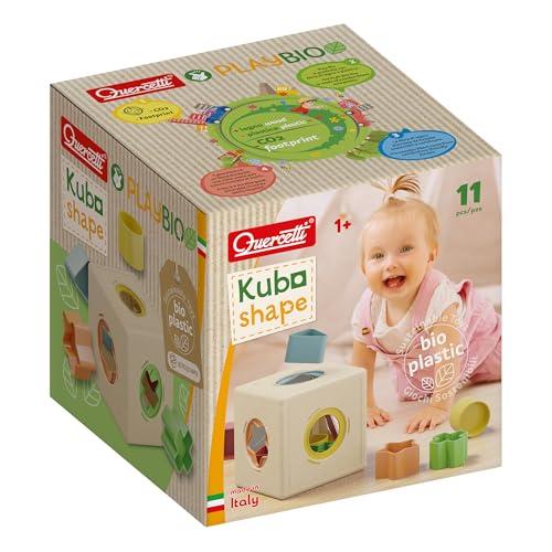 Quercetti - 80240 Kubo Shape Play Bio - Cubo Forme ed Incastri per Bambini