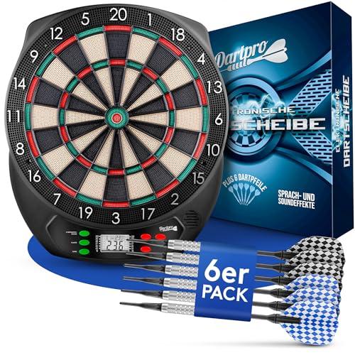 DartPro - L'ORIGINALE - Bersaglio elettronico - Freccette innovativo con 65 varianti - Freccette da 1 a 8 giocatori (Disco)