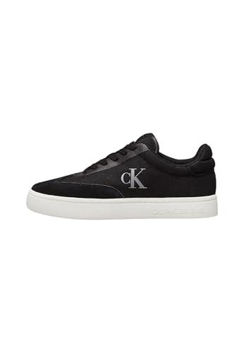 Calvin Klein Donna Sneakers con Suola Preformata Classic Low Mix in Tela, Nero (Black/Bright White), 40