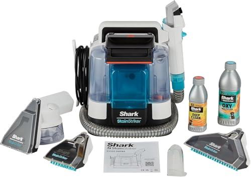 Shark StainStriker Pulitore Tappezzeria e Smacchiatore, 5 Accessori, Animali Domestici, Fessure e Tubo Flessibile, 2 Detergenti, Rimuove le Macchie, Odore e Sporco, Leggero, Portatile, 450W PX200EUT.