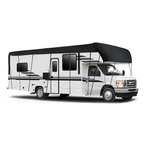 NEWFUN Telo copri camper, Coperture per rimorchi caravan, 210D Tessuto Oxford resistente ai raggi UV/Acqua/Polvere, Copertura universale per roulotte per camper (8.5 x 3 m)