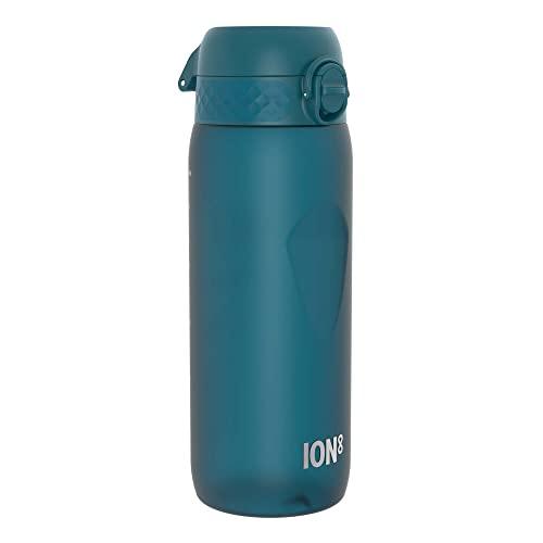 Ion8 Borraccia a Prova di Perdite, 750ml, Sportiva, Facile da Aprire, Serratura Sicura, Maniglia per il Trasporto, Lavabile in Lavastoviglie, Senza BPA, Agarre Contorneado, Verde Petrolio Intenso