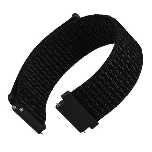 WOCCI 22mm Sportivo Cinturino in Nylon, Cinturini per Orologi a Sgancio Rapido per Uomo e Donna (Nero)