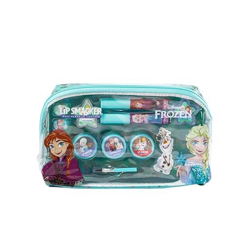 Lip Smacker Frozen Essential Makeup Bag, Set di Trucchi Frozen per Bambina con Lucidalabbra, Ombretti Luminosi, Applicatori e Accessori per un Look da Principessa Disney