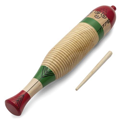 TIGER Gui7-Nt - Güiro In Legno, Con Bastoncino