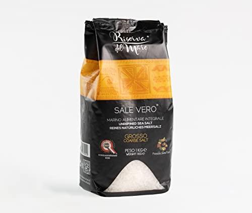 Sale Marino Integrale di Trapani – Artigianale, Siciliano, Presidio Slow Food – Macina Grossa, Naturale e Non Raffinato (1 kg)