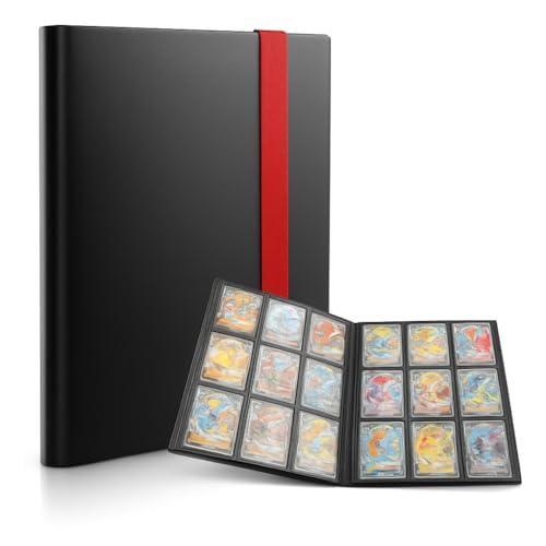 Raccoglitore Carte Collezionabili Album Porta Carte, Raccoglitore Carte 9 tasche 360 carte, box Album compatibile con carete Pokemon, YuGiOh,Magic