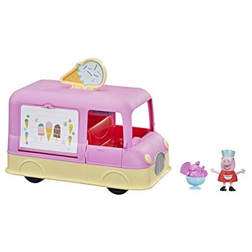 Peppa Pig Peppa’s Adventures Peppa’s Ice Cream Van Vehicle Pre-school Toy, Speech and Sounds, Ages 3 and Up