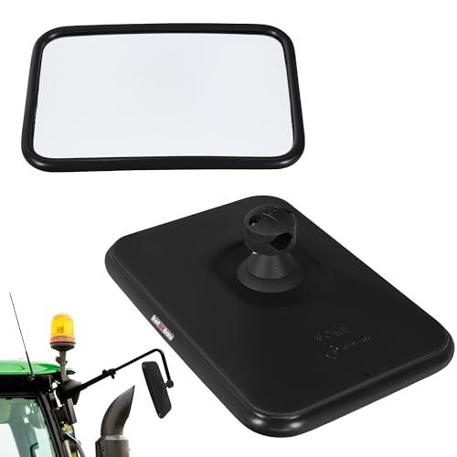 KOTARBAU® Specchietto per trattore con supporto, universale, 31 x 20,5 cm, PVC, 1 pezzo, trattore, specchietto retrovisore esterno, tinta unita, specchio agricolo