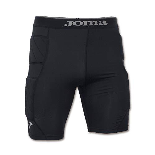 Joma Short Protec Portero Nero Pantaloni interni, Uomo, UOMO, 100010, Nero, S-M
