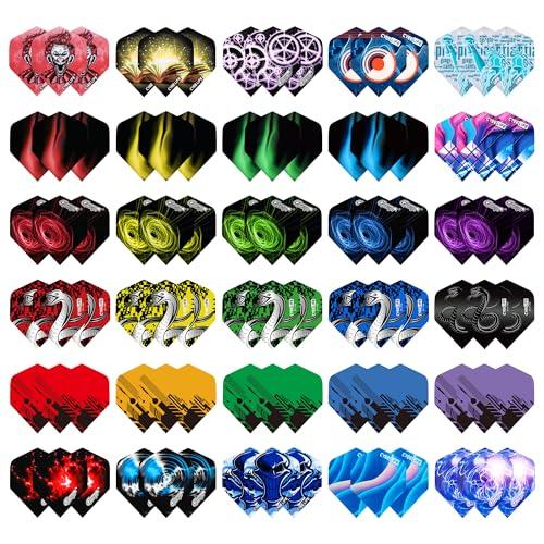 CyeeLife Dart Flights, Set da 30 Pezzi, 90 Pezzi, Accessori Standard in Pet, Perfetti per Freccette Soft e Steel Tip