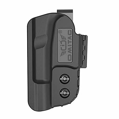 Fondina interna in vita per Glock17 Glock19 Glock26, IWB fondina adatta a tutti i modelli Glock Gen3, Gen4 e Gen5 con camera da 9 mm e sopra come G17, 19, 22, 23, 31, 32 mano sinistra e destra