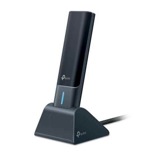 TP-Link Archer TXE50UH WiFi6E Tri-band AXE3000Mbps Chiavetta WiFi per PC Fisso, Wi-Fi USB, Antenne ad Alto Guadagno, MU-MIMO, OFDMA, USB 3.0, 1024-QAM, Beamforming, Compatibile con Windows 11/10, WPA3