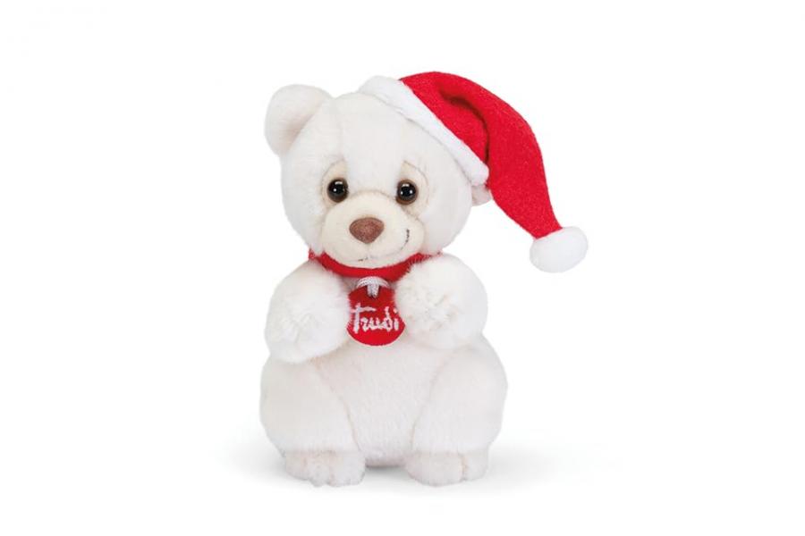 Trudino Orso Natale | Animali peluche idea regalo | 11x15x10 cm taglia XS | Trudini | modello 55570