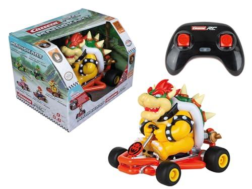 Carrera RC Mario Kart 2.4GHz Mario Kart Pipe Kart I Bowser RC Veicolo I Licenza Ufficiale I Design Autentico I Per i fan di Nintendo I Auto telecomandata 1:18 Scala I fino a 9 kmh