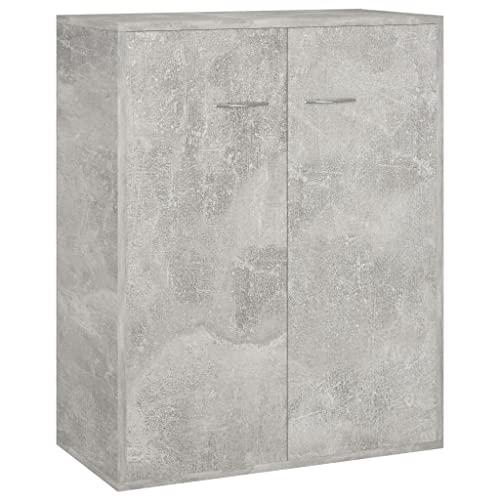 vidaXL Credenza Calcestruzzo Grigio 60x30x75 cm in Truciolato