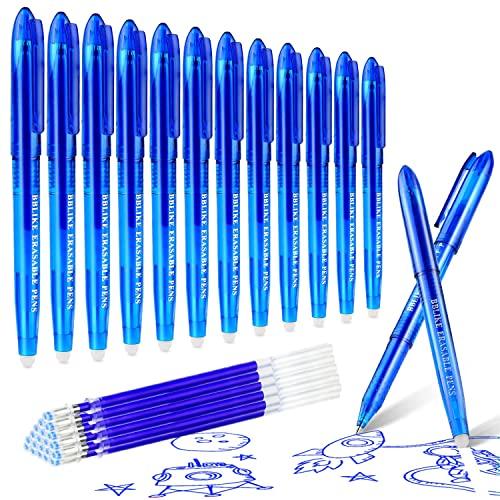 BBLIKE Penne Cancellabili Colorate - 0,5 mm Penna Gel Cancellabile Set, 10 Ricariche Penne Cancellabile e 2 Gomme per Scuola Elementare Adulti Articoli Scolastici, Forniture Ufficio, Studenti