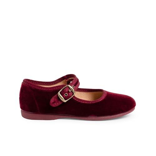 Pisamonas Scarpe Bambina Velluto Fibbia Misurare 28 Colore Bordeaux