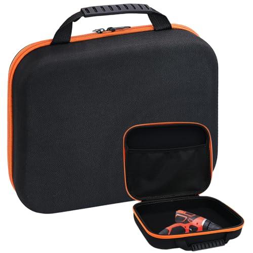 Fahibin Custodia per Accessori per Trapano Elettrico,Borsa per attrezzi con scatola,Borsa rigida in EVA nera,27 * 22 * 7.5 CM