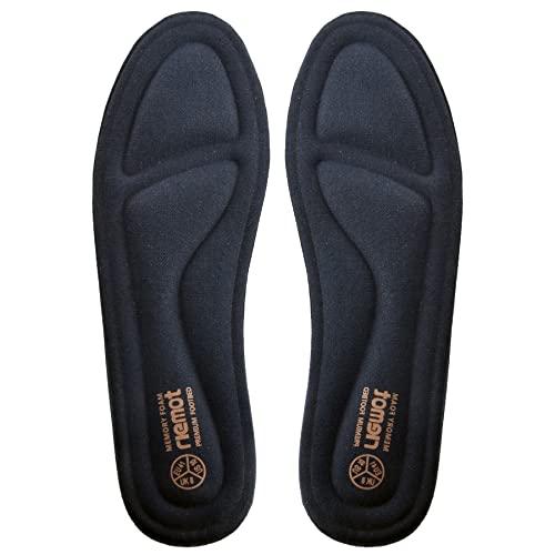 riemot Solette Memory Foam Uomo Donna, Soletta Scarpe per Stivali da Lavoro e Scarpe da Passeggio, Sport Solette per Assorbimento Degli Urti e Ammortizzazione, Comfort, Soffice Donna Blu Navy 40 EU