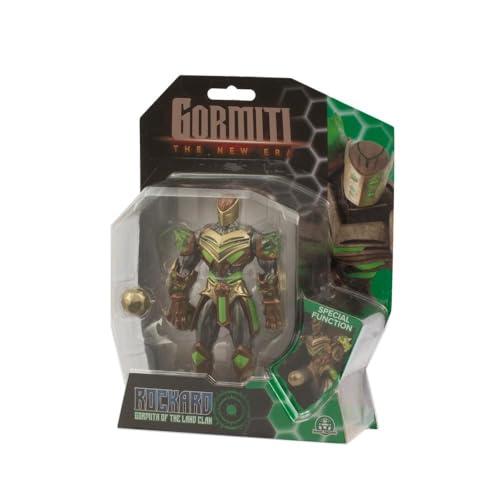 GORMITI THE NEW ERA - Gormita Del Clan Della Terra Rockard Glen Con Funzione Attacco, Action Figure 15 Cm Articolato, Eroe Con Armatura Verde Bronzo,Per Bambini A Partire Dai 3 Anni