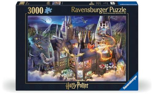 Ravensburger - Puzzle Harry Potter, Hogwarts Interior, Puzzle 3000 pezzi, Puzzle Adulti e Bambini +14 Anni, 121x80cm