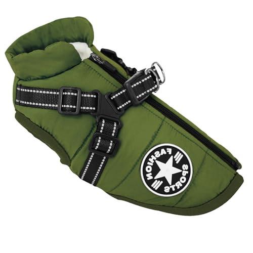 Pettorina invernale per cani, calda giacca per cani di piccola taglia, protegge dal freddo