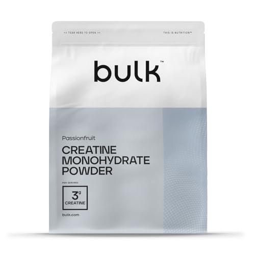 Bulk Creatina Monoidrato Polvere 500 g | 147 porzioni | Creatina micronizzata pura | Frutto della passione | Vegano e Halal | Ideale per fitness, allenamento e palestra | Si scioglie facilmente