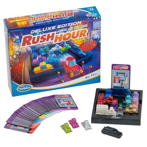 ThinkFun - Rush Hour Gioco Deluxe | Giochi Da Tavolo per Bambini 120 Sfide | Bambino e Bambina 8 Anni Idee Regalo | Giochi Bambini 8 Anni | Rush Hour Versione Italiana