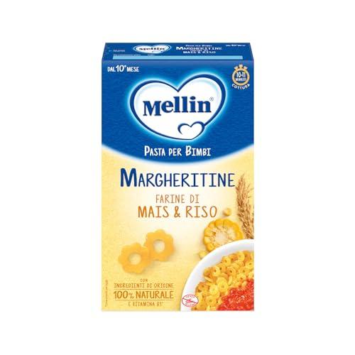Mellin La Pasta dei Bimbi, 100% Naturale, MARGHERITINE con Farina di Mais e Riso 280g
