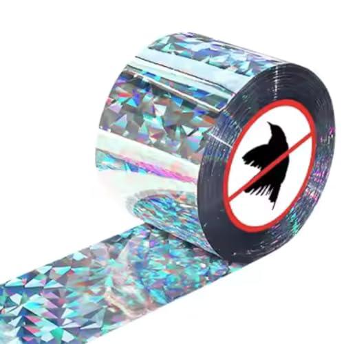 REGALUKOS® 80 m x 4,8 Uccello Nastro Repellente - Dissuasori Per Piccioni - Scaccia Piccioni - Antiuccelli Dissuasore Riflettente Nastri - Effaroucheur Pigeons