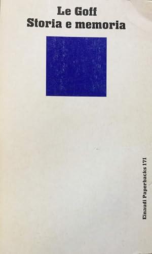 Storia e memoria