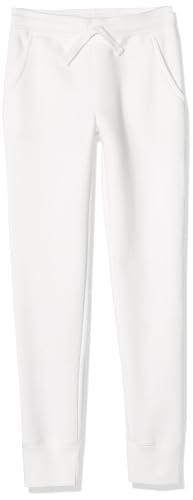 Amazon Essentials Joggers Bambine e Ragazze, Bianco, 6-7 Anni