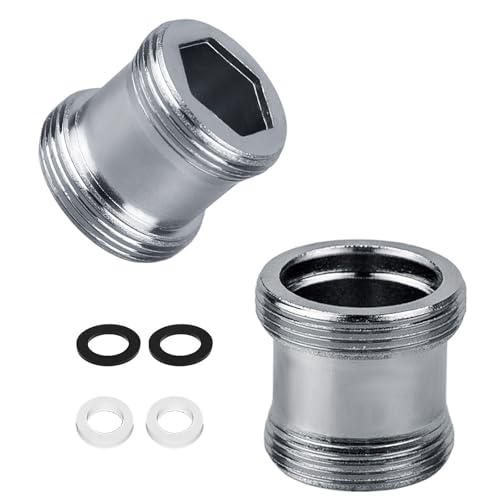 Adattatore rubinetto da M18 a M22 - adattatore filettato per filettatura esterna M18 e M22, ideale per aeratori e lavelli