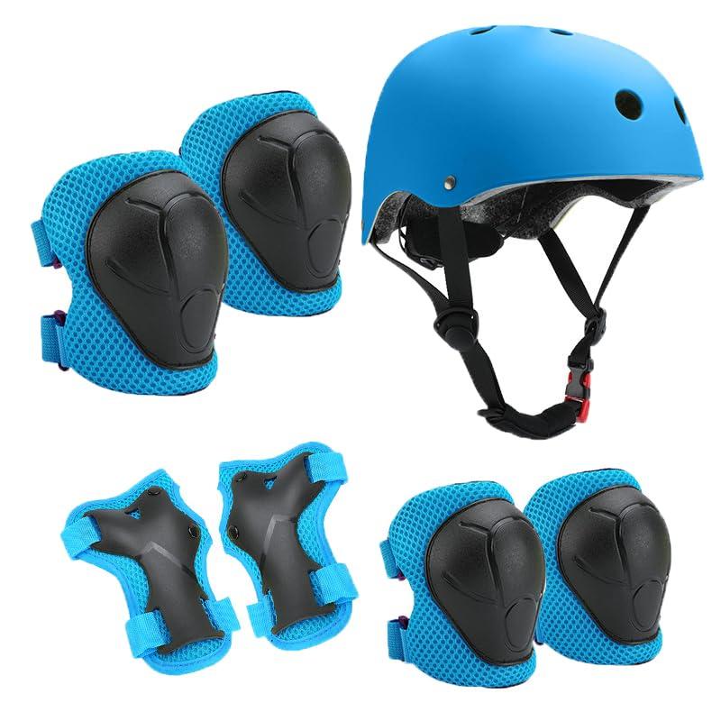 Neuytiky Set di ginocchiere e gomitiere per bambino, 3-10 anni, equipaggiamento di protezione per skateboard in linea