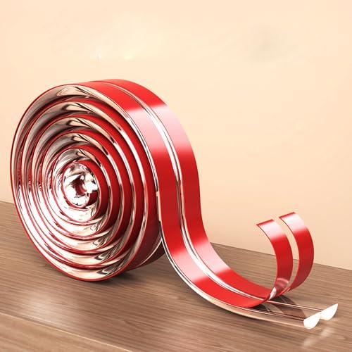 Fhlbestyu Paraspigoli bambino 3/5 metri con 4 angoli paraspigoli paraspigoli per bambini, autoadesivo, protezione per bordi del tavolo, larghezza 1,0 x 1,0 cm