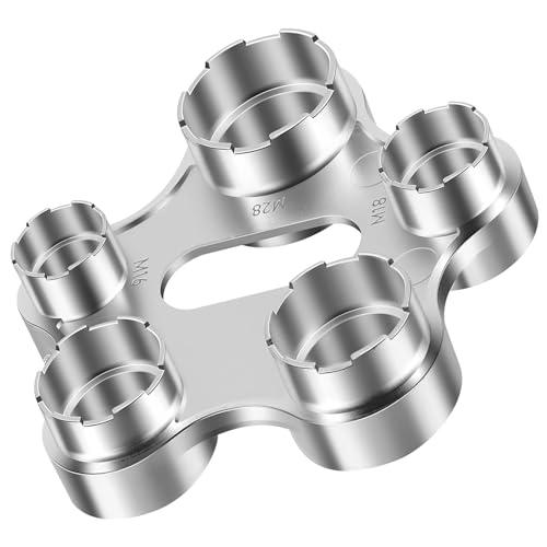 Chiave Universale 10 in 1 per Smontaggio Aeratore Rompigetto Rubinetto - M16 M18 M22 M24 M28 - Per Efficiente per Sostituzione Della Filtri Bagno e Cucina