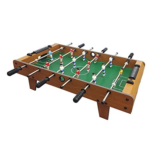 Sport1 Calcetto indoor Mid-size da tavolo. Calcetto balilla da interno in MDF. Misure medie, 91x50x24cm. Bigliardino da casa con 6 aste passanti. Segnapunti e 2 palline incluse. Legno. Idea regalo
