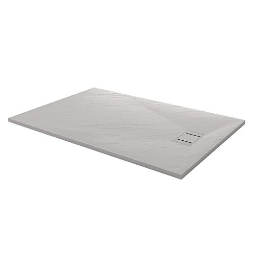 Idralite Piatto Doccia 80x130x2,6 CM Rettangolare Bianco Effetto Pietra MOD. Blend
