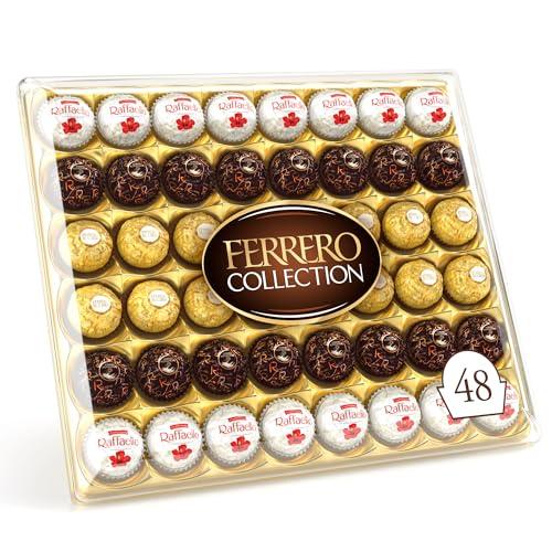 Ferrero Collection - 48 Specialità Assortite al Cioccolato, Racchiuse in una Elegante Scatola Natalizia, Idea Regalo Natale, Compleanno e Anniversario, Confezione da 518 gr
