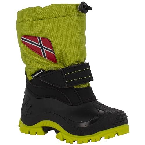 Spirale Morten, Stivali da Neve Unisex-Bambini, Verde, 28