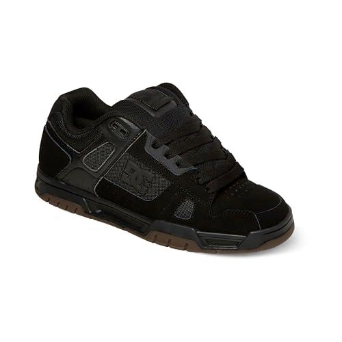 DC Shoes - Sneaker Stag, Uomo, Nero (Black/Gum), 38