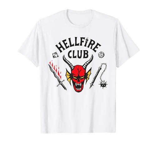 Stranger Things Hellfire Logo Maglietta