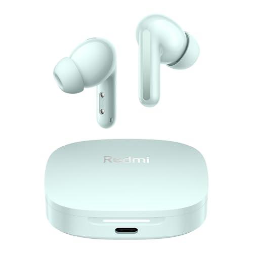 XIAOMI Redmi Buds 6 - Wireless Bluetooth In-Ear Earphones Dual Driver Immersive Sound Active Noise Cancelling 49dB Up to 10h+42h Battery Life IP54-Coral Green