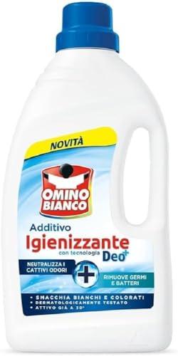Omino Bianco - Additivo Igienizzante Liquido per Bucato, Contro Batteri e Cattivi Odori, con Tecnologia Deo+, 900 ml