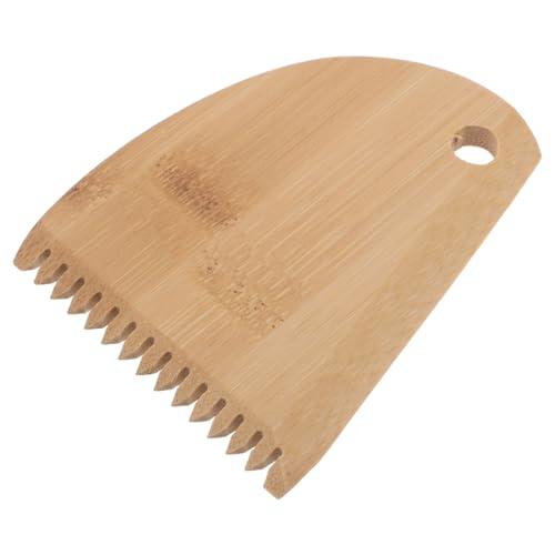 SOPOTUTU Raschietto per Cera da Surf in Legno con Pettine Integrato per Rimozione Precisa della Cera, Impugnatura Ergonomica, per Manutenzione Tavole da Surf