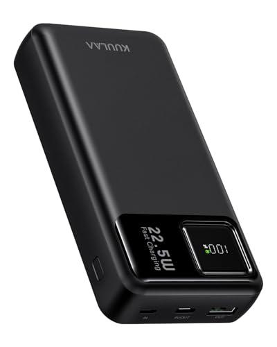Kuulaa Power Bank 20000mah Powerbank - 22.5W Caricatore Portatile Ricarica Rapida,PD 3.0 QC 4.0 Batteria esterna, compatibile con iPhone 16 15 14 13 12 Galaxy