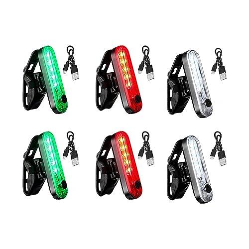 DONGKER Luci Navigazione per Barche, 6 Pezzi USB Luce a LED Segnalazione per Imbarcazioni,3 Tipi di Modalità Lampeggiante e Batteria Ricaricabile Incorporata per Pontone Barca Yacht Nave Kayak